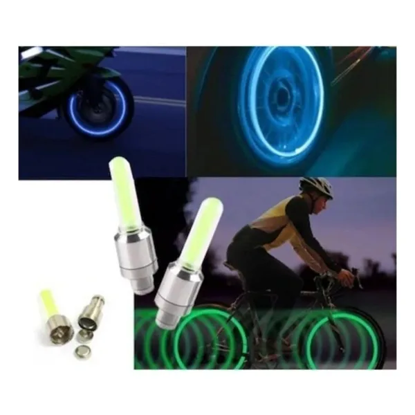 Nerox Işıklı Sibop Kapağı Hareket Sensörlü Bisiklet 2'li Paket