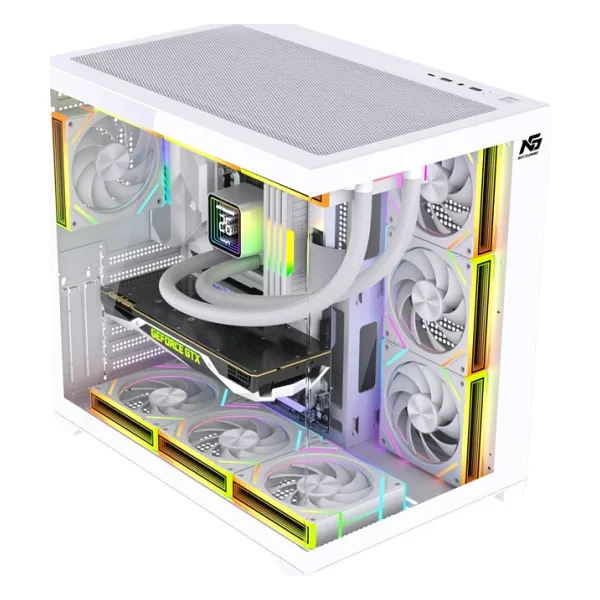 Next Gaming Alpha Neon ARGB Fanlı 750 W Beyaz ATX Oyuncu Kasası