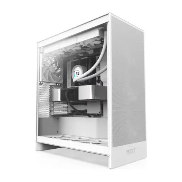 NZXT H7 Flow 2024 CM-H72FW-01 Fanlı Beyaz E-ATX Oyuncu Kasası