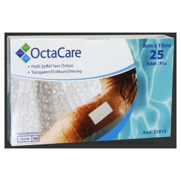 Octacare Şeffaf Yara Örtüsü 9 Cm X 15 Cm 25 Adet