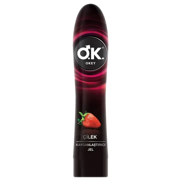 Okey Çilek Su Bazlı Kayganlaştırıcı Jel 100 ml