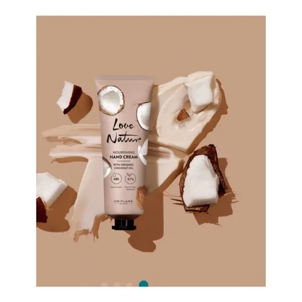 Oriflame Love Nature Organik Hindistan Cevizi Yağı Içeren Nemlendirici El Kremi 75 ml