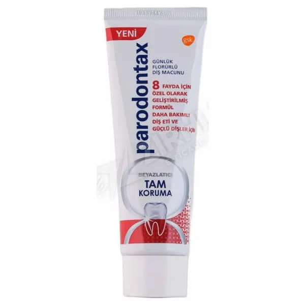 Parodontax Tam Koruma Beyazlatıcı 75 ml 2 Adet Florürlü Diş Macunu