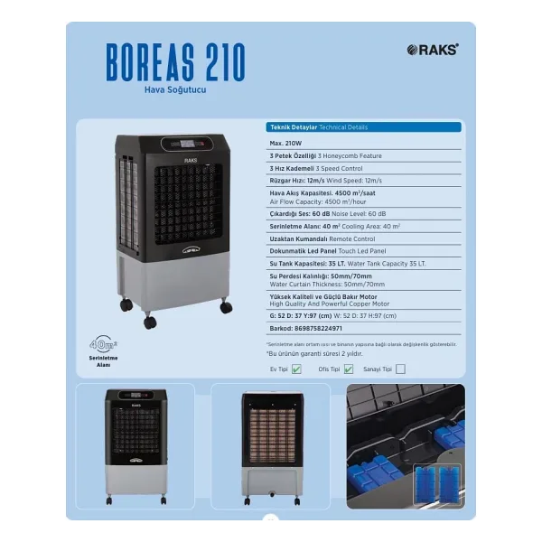Raks Soğutucu Boreus 210