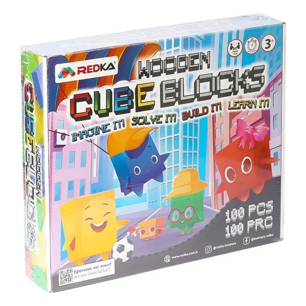 Redka Wooden Cube Blocks 5642