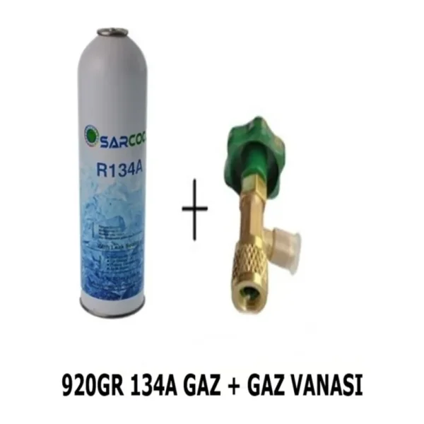 sarcool R 134a Araç Klima Gazı (920GR) Soğutucu Gaz Vana