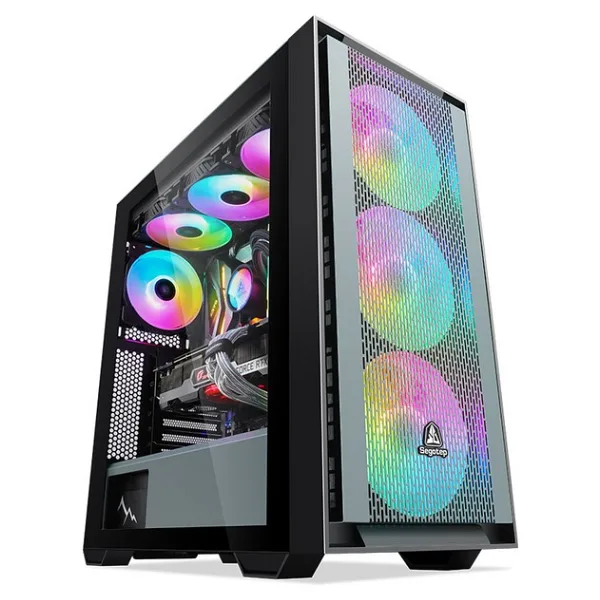 SEGOTEP Gank 360 Siyah 750W 80+ Bronze PCIE 5.1 Midi Tower Kasa (ARGB Fan)