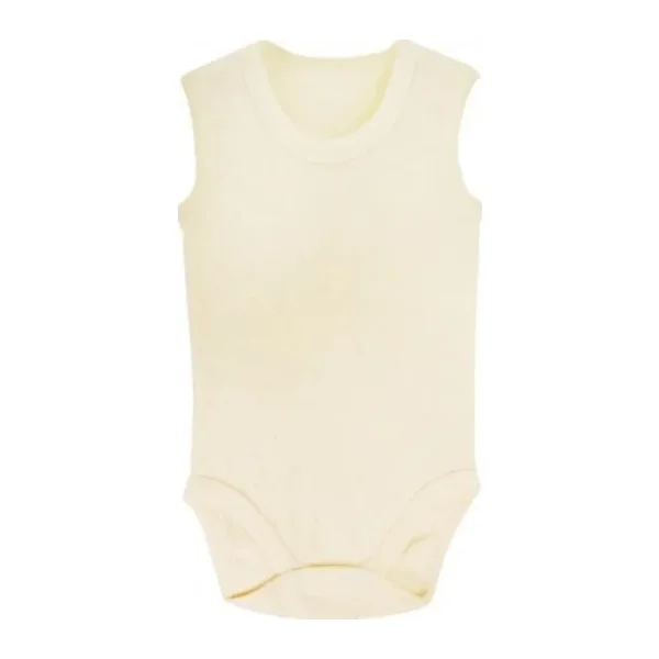 Sema Baby Jakarlı Askılı Badi (Body) - Krem 18-24 Ay