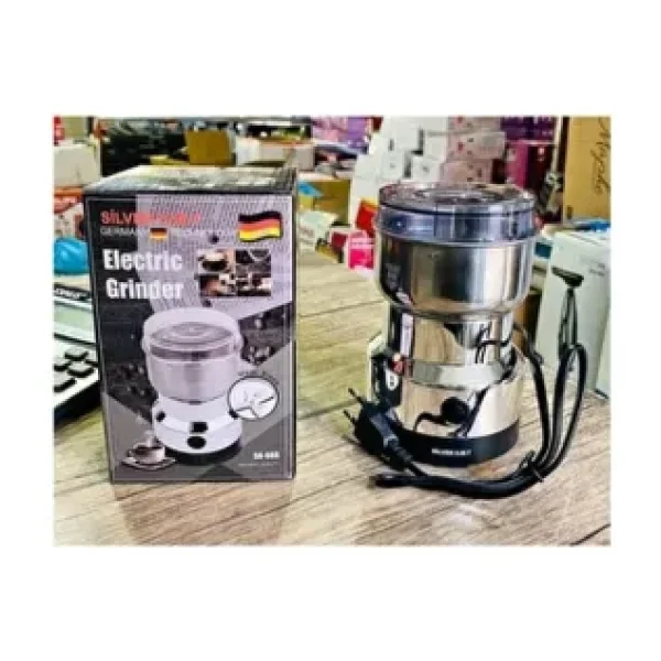 Silvermax 350W Profesyonel Kahve Öğütücü Alman Teknolojisi Dayanıklı Yapı ile Kaya Tuzu Hurma Çekirdeği Iğde Çekirdeği