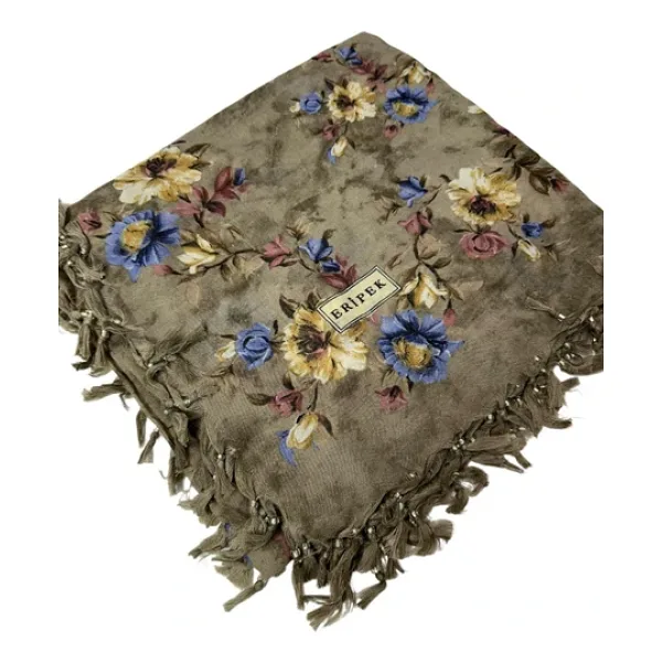 Sökme Boncuklu Pamuk Yazma - 95 x 95 - 04650