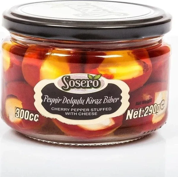 Sosero Peynir Dolgulu Kiraz Biber 290 gr