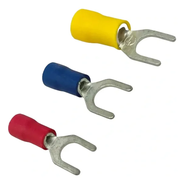 TRM TCU - 3001 0.5-1.5mm² Kesit d2: 3.2mm İzoleli Çatal Tip Kablo Ucu (200 Adet)
