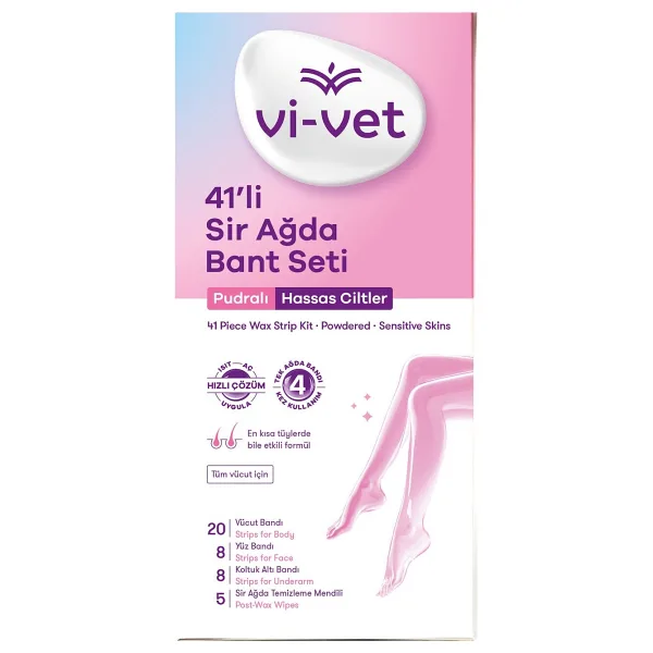Vi-Vet Pudralı Sir Ağda Bant Seti 41'li 3 ADET