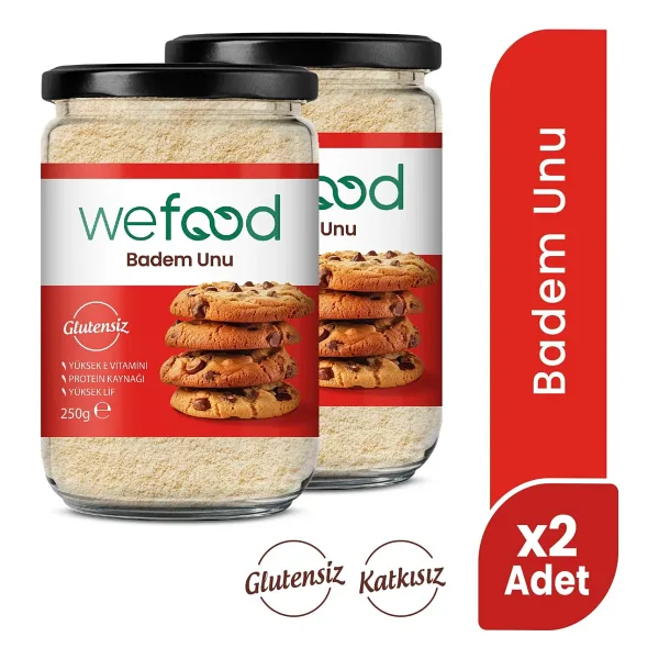 Wefood 250 gr 2'li Glutensiz Badem Unu