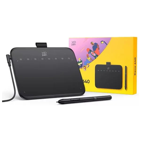 XP-Pen Deco 640 Grafik Tablet 16K 60 Derece Tilt 8 Kısayol