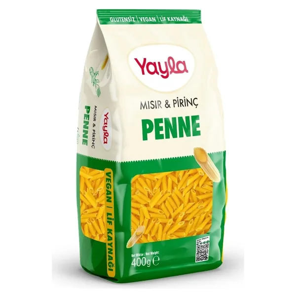 Yayla Glutensiz Mısır Ve Pirinç Penne Makarna 400 gr