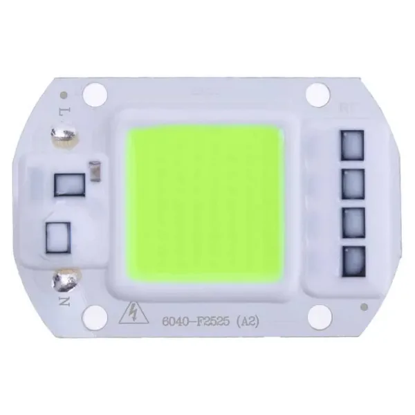 Yeşil 220V Projektör Cob Led 50W Driver Çipli