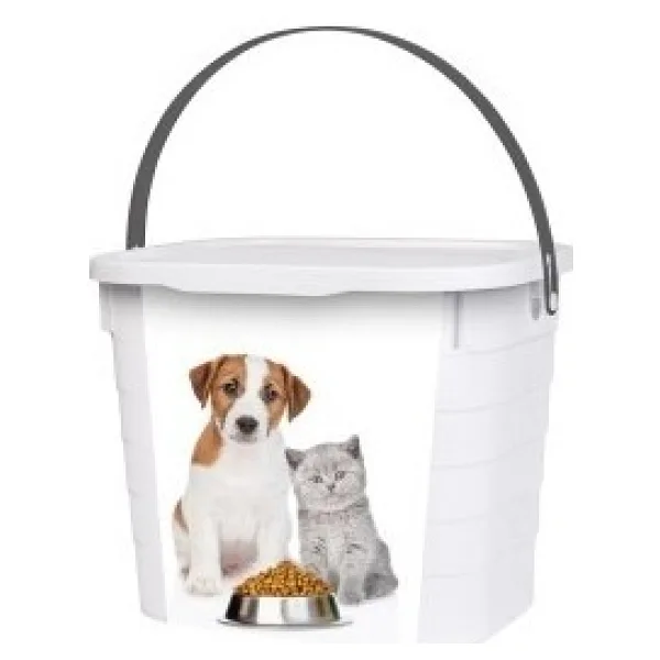 7,3 Lt Köpek & Kedi Desenli Mama Kutusu 219 mm x 270 mm x 212 mm - 219 x 270 mm