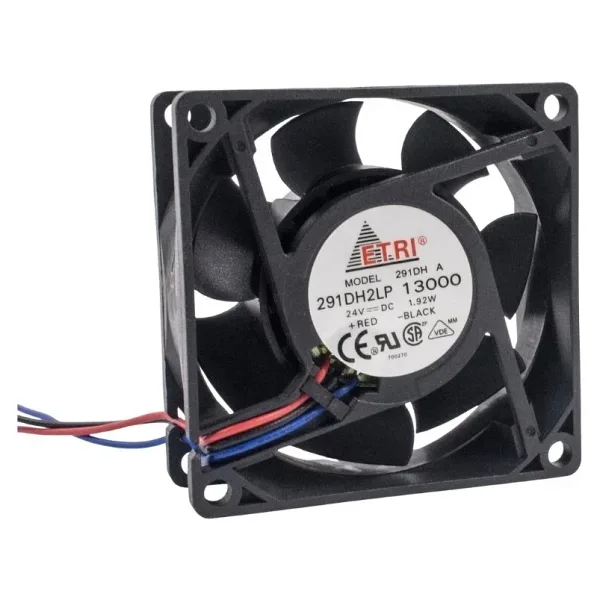 70x70x25mm 24V 0,08A Fan 3 Kablolu
