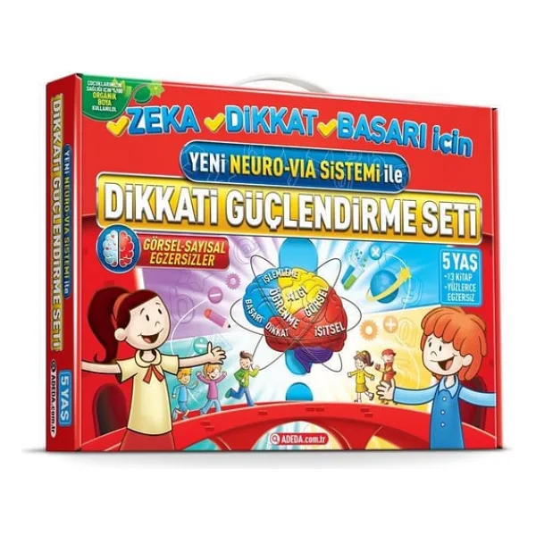 Adeda Yayıncılık Dikkati Güçlendirme Seti (5 Yaş) - Osman Abalı