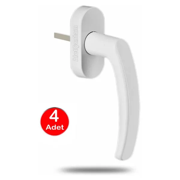 Aletçantam Pvc Pencere Kolu Pimapen Plastik Pen Kulp Beyaz - 4 Adet