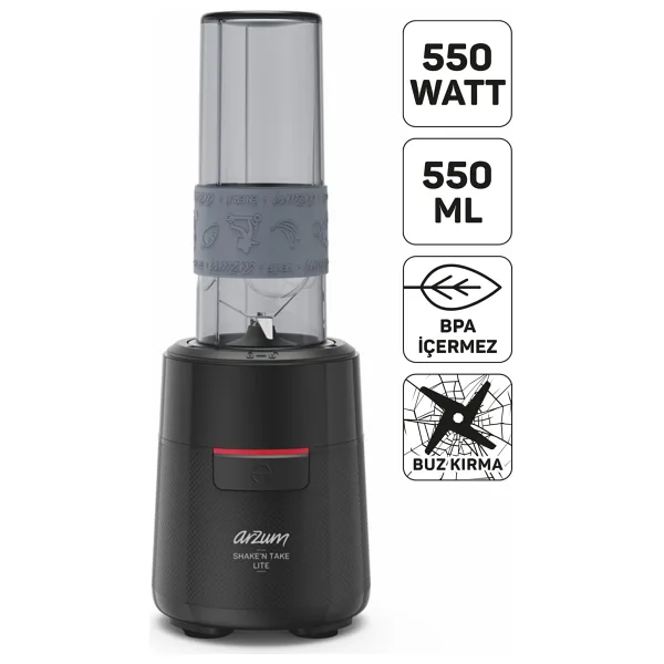 Arzum AR1191 Shake'n Take Blend 550 W Kişisel Blender