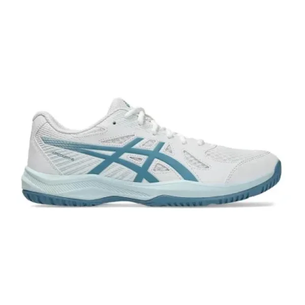 Asics Upcourt 6 1071A104-105 Beyaz-Mavi Erkek Voleybol Ayakkabısı
