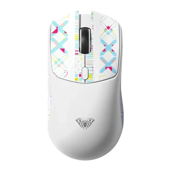 Aula SC580X LightWeight Beyaz Şarjlı Makrolu Ergonomik Optik Kablolu/Kablosuz Oyuncu Mouse