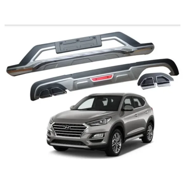 autogp Hyundai Tucson Ön Arka Tampon Koruması Difüzör 2018 2019 2020 1.6