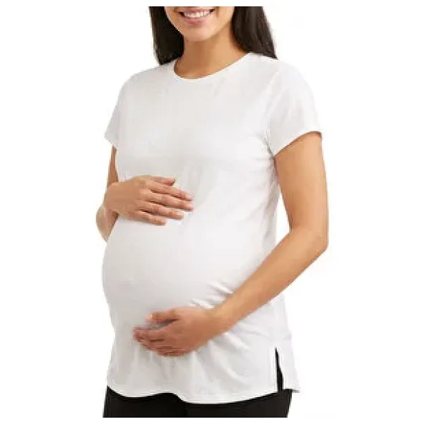 baby mom Anne Hamile Tişört Bisiklet Yaka Kısa Kol XL