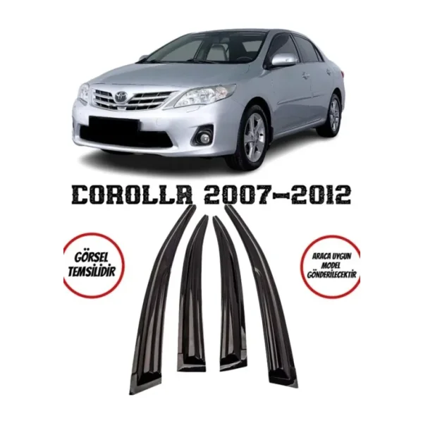 Balp Toyota Corolla Cam Rüzgarlığı 4lü 2007-2012 Arası