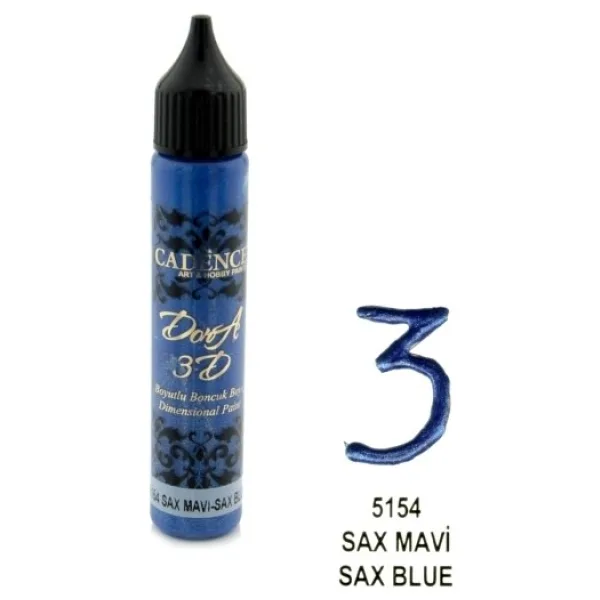 Cadence Sax Mavi - 3D Boyutlu Boncuk Boya 25 ml