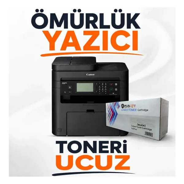 Canon i-Sensys MF237W Wi-Fi + Tarayıcı + Fotokopi + Faks Mono Çok Fonksiyonlu Lazer Yazıcı - Muadil Tonerli