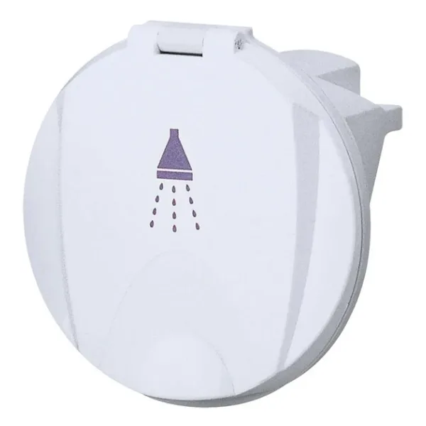 Case For Shower Head, Round, W/lid, White