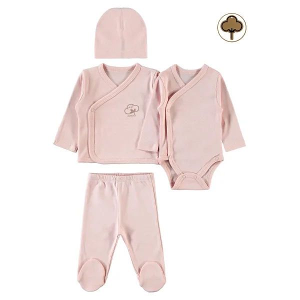 Civil Baby Organik Prematüre Zıbın Takımı Pembe