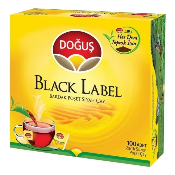 Doğuş Black Label 2 gr 100'lü Bardak Poşet Çay