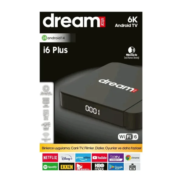 Dreamstar i6 Plus 64 GB 6K Android TV Box