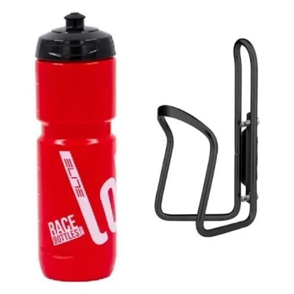 Elite Super Loli 800ml Bisiklet Matara Kafes Seti Kırmızı