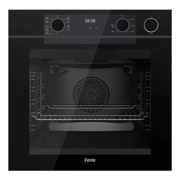 Ferre Fryart Steam QEP64CS Siyah Ankastre Fırın