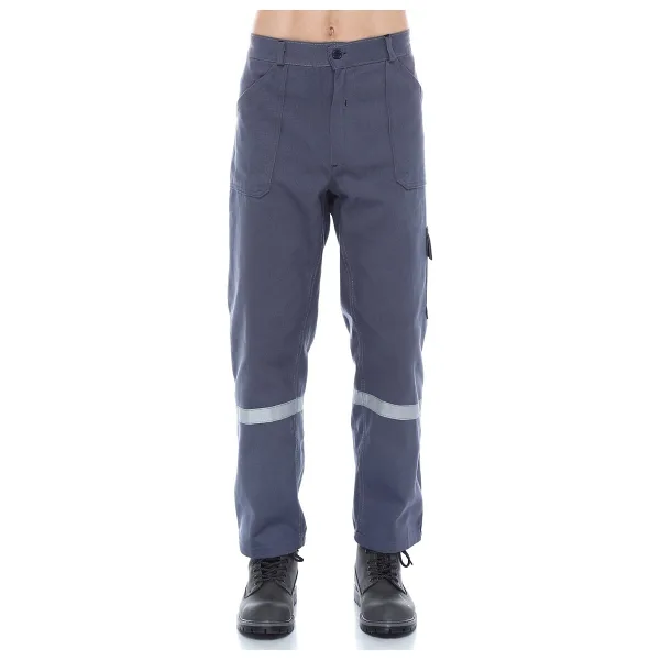 Gabardine Kışlık Iş Pantolonu,kaynakçı Pantolonu , 7/7 Gabardin Iş Pantolonu - Gri - M