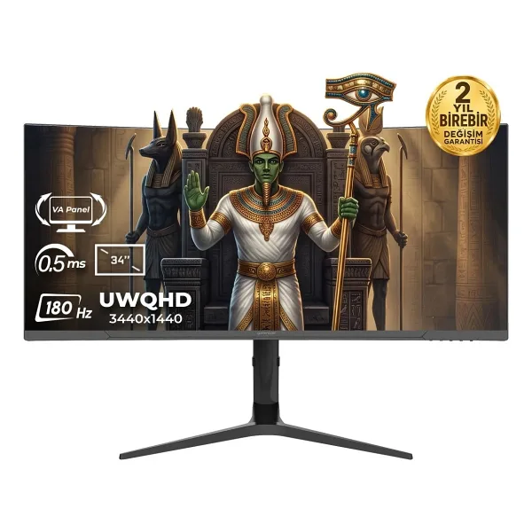 GameRaider OSIRIS GR34UC18V 34" 0.5 ms WQHD Curved 180 Hz Oyuncu Monitörü