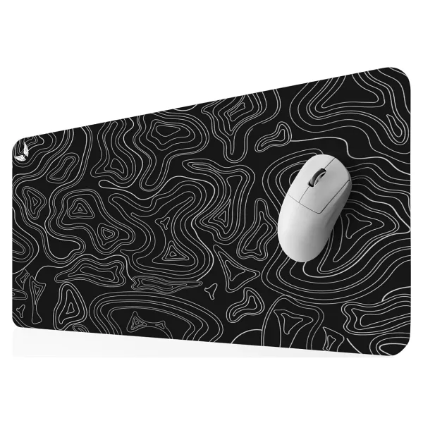 GoLite Classic - 70x30 Topography Gaming Oyuncu Mouse Pad Kaymaz Taban Büyük Klavye Fare Altlığı Mousepad