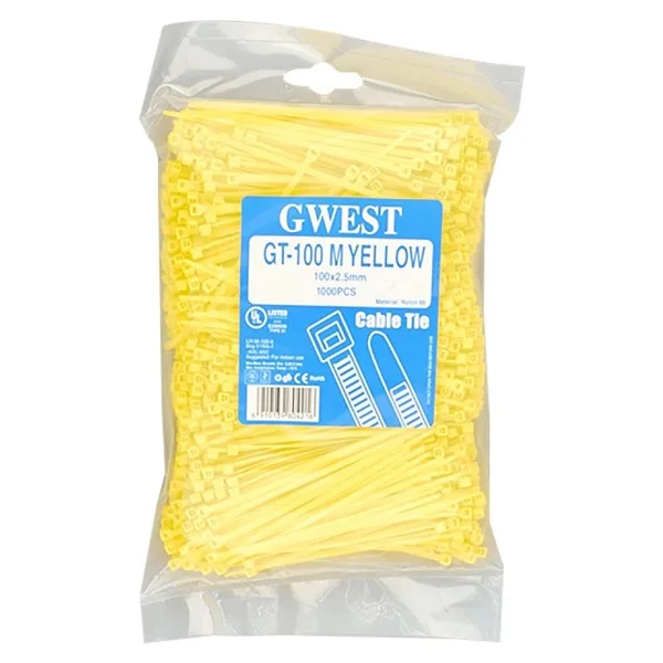 Gwest Gt 100M 100 x 2.5 mm Sarı Kablo Bağı