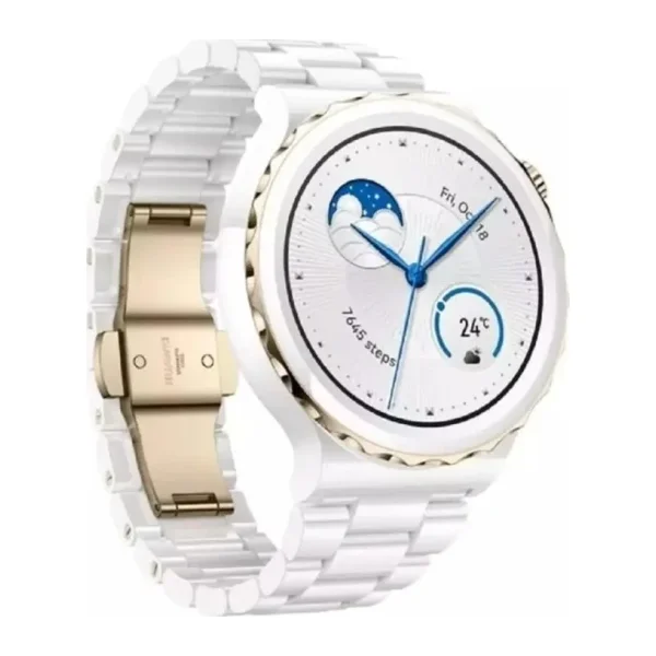 Huawei Watch GT 3 Pro 43mm Seramik Kasa ve Beyaz Seramik Kayış Akıllı Saat