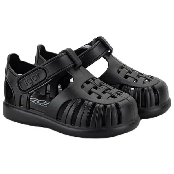 Igor Tobby Solid S10271-002 Siyah Çocuk Sandalet