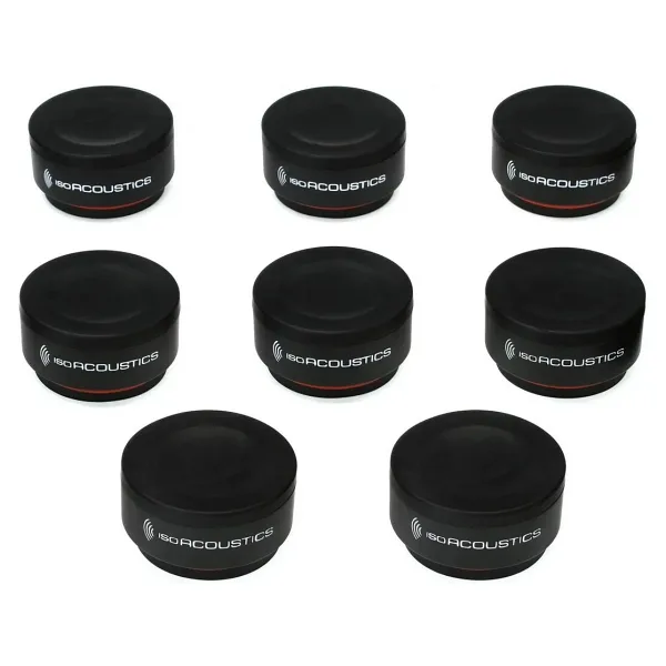 IsoAcoustics ISO-Puck Mini Bir Çift Hoparlör için Titreşim İzolatörü 8'li Set