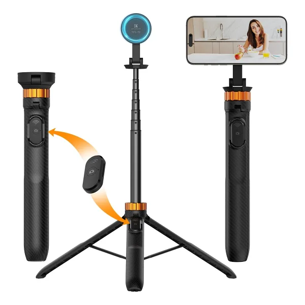 K&F Concept İphone Uyumlu Magsafe Selfie Çubuğu & Tripod (162Cm)
