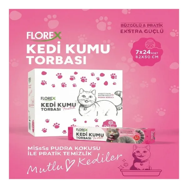 Kedi Kumu Torbası Pudra Kokulu