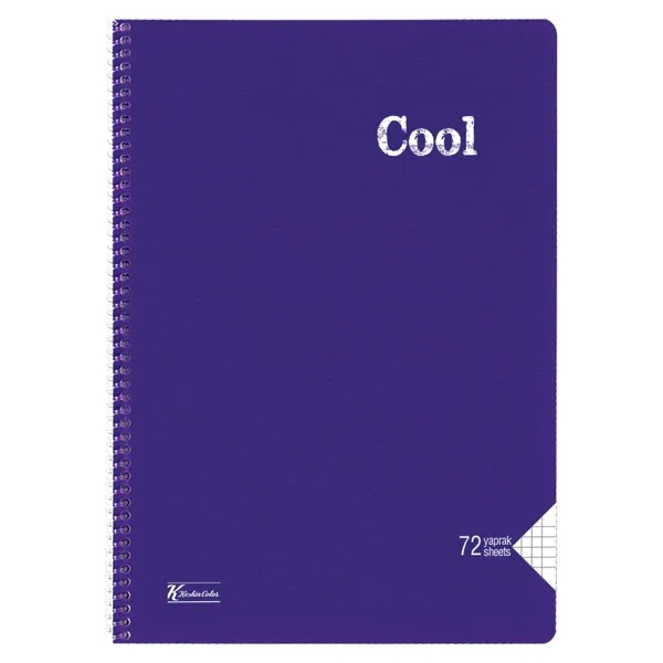 Keskin Color Cool Spiralli A4 72 Yaprak Kareli Defter