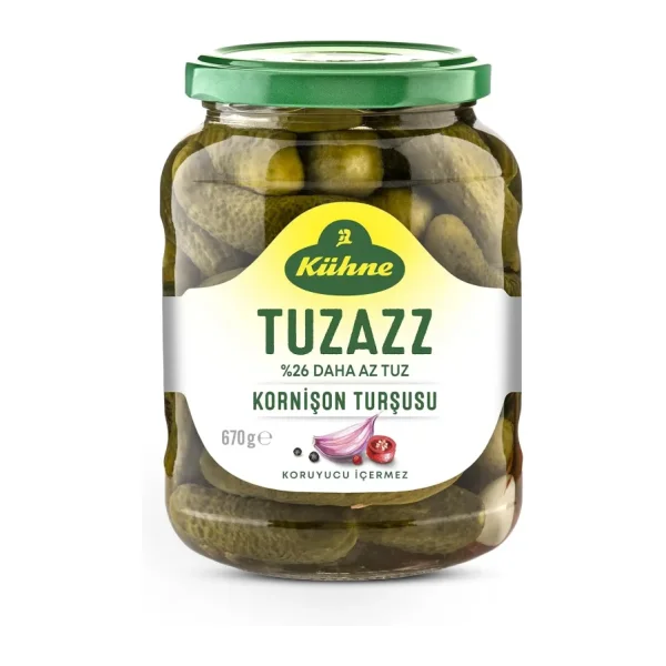 Kühne Tuz Azaltılmış Kornişon Turşusu 670 gr